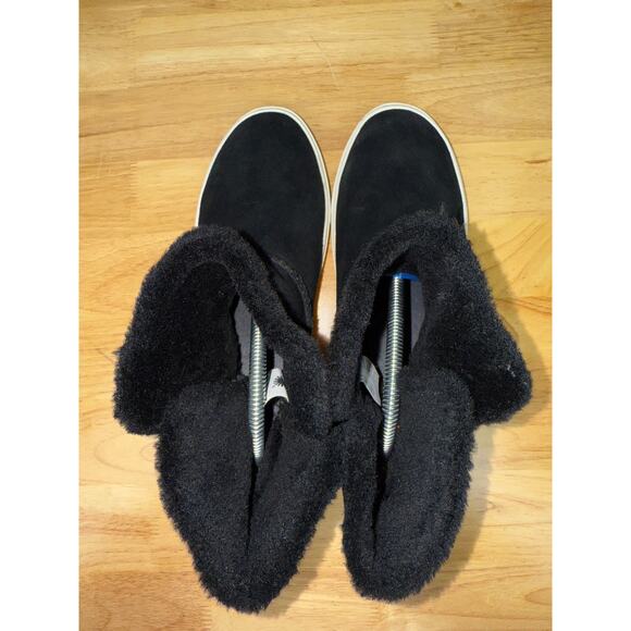 Ugg Aika Sneaker Shoes Suede Snap Button Ankle Boots Black Women 8.5 1109632 GUC - Picture 8 of 13